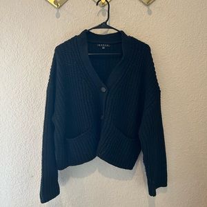 Black button up cardigan